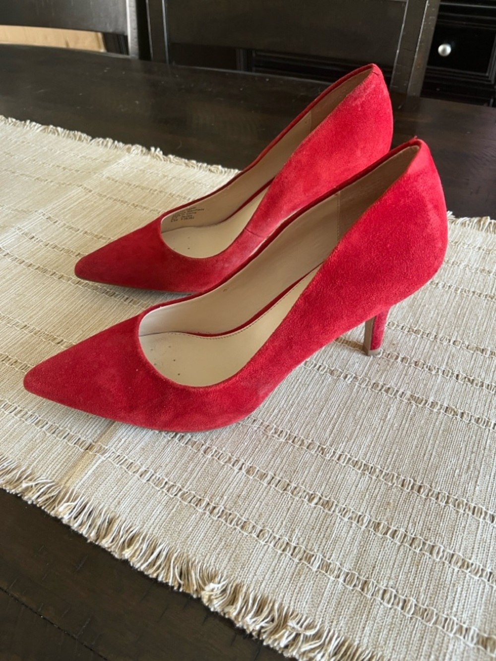 Alfani Red Suede Pointed-Toe Pumps - Classic Women’s Heel Size 8.5